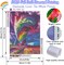 Rainbow Storm Diamond Painting Kits for Adults, 5D Diamond Art Painting by Numbers Kits, DIY Rainbow Storm Diamond Art Kits, Full Round Drill Diamond Paintings for Adults for Home Wall Decor, 12x16in